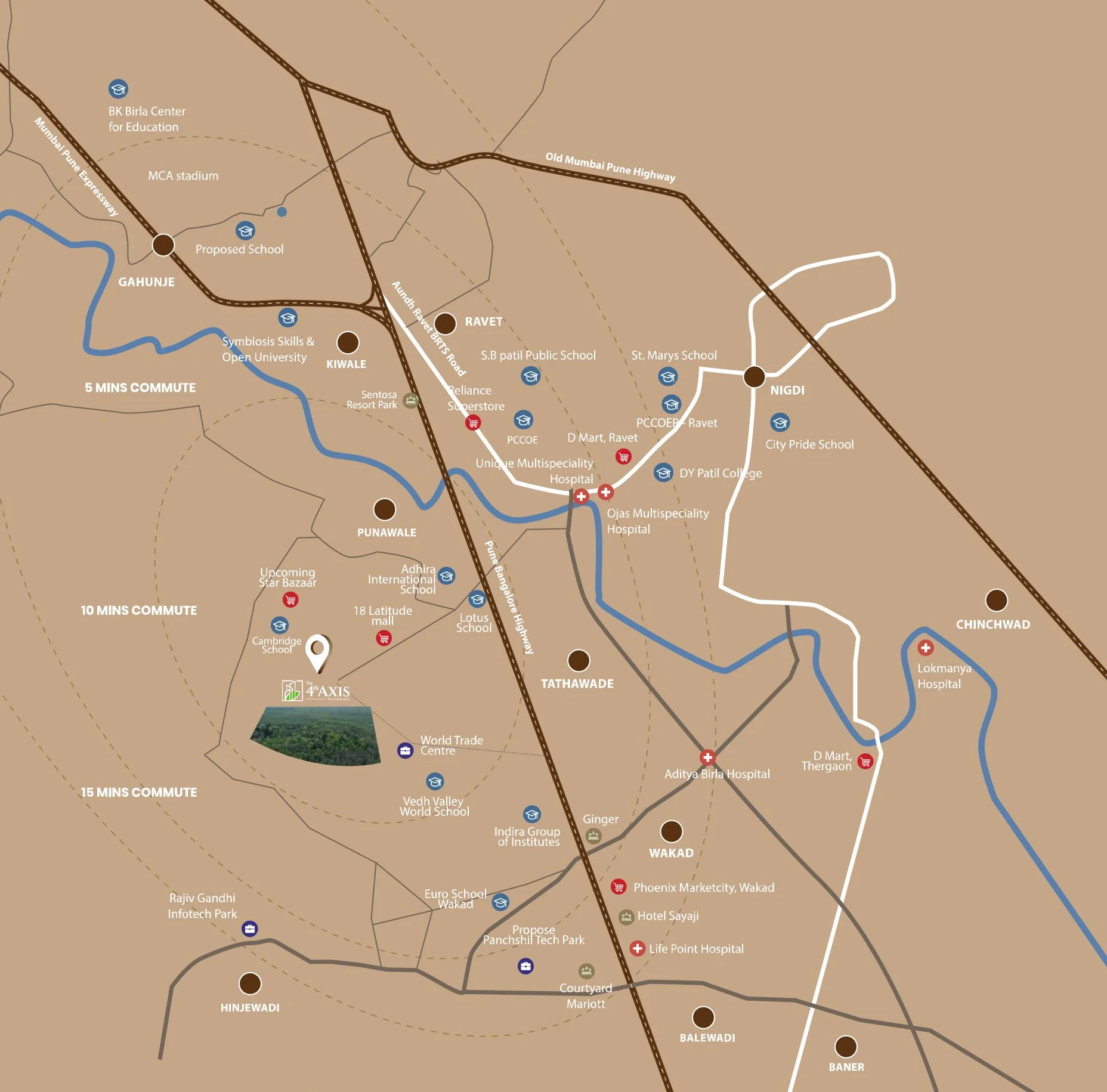 The 4th Axis Punawale Map